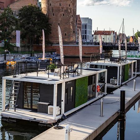 Domy Na Wodzie - La Mare Motlava Houseboats With Sauna By Downtown Apartments Gdańsk Eksteriør billede