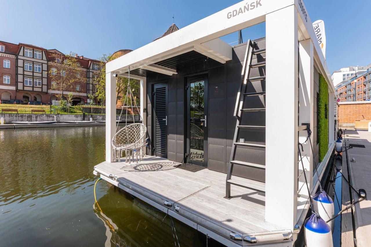 Domy Na Wodzie - La Mare Motlava Houseboats With Sauna By Downtown Apartments Gdańsk Eksteriør billede