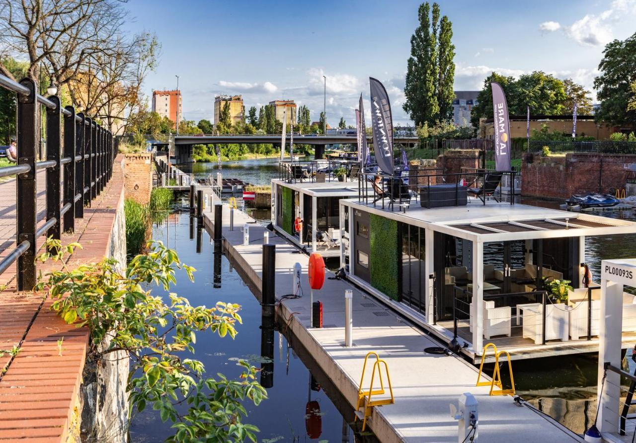 Domy Na Wodzie - La Mare Motlava Houseboats With Sauna By Downtown Apartments Gdańsk Eksteriør billede