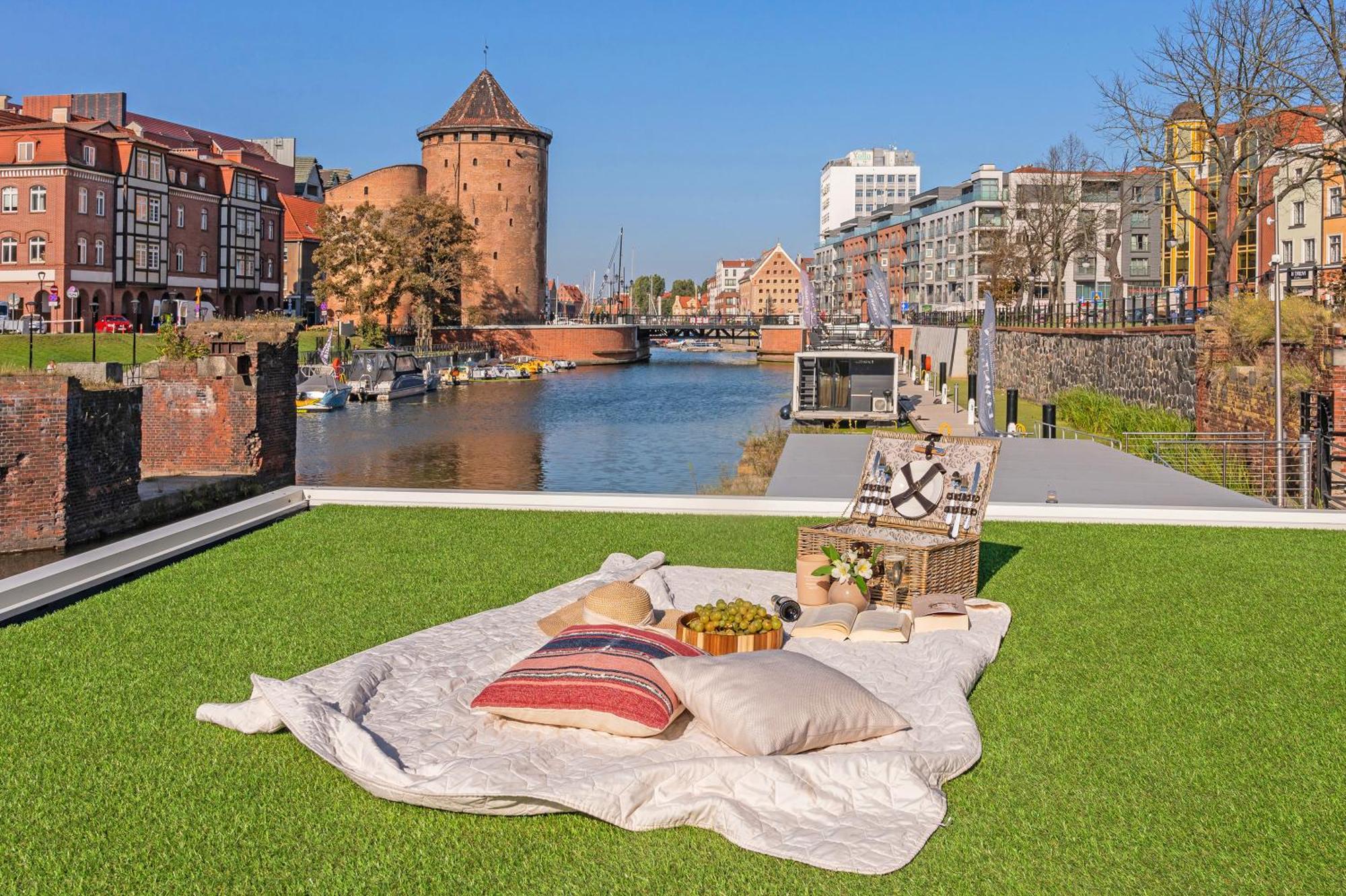 Domy Na Wodzie - La Mare Motlava Houseboats With Sauna By Downtown Apartments Gdańsk Eksteriør billede