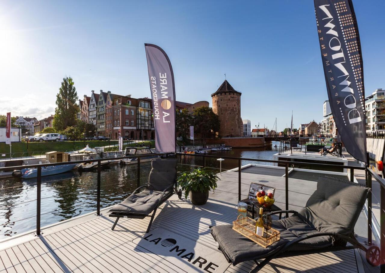 Domy Na Wodzie - La Mare Motlava Houseboats With Sauna By Downtown Apartments Gdańsk Værelse billede