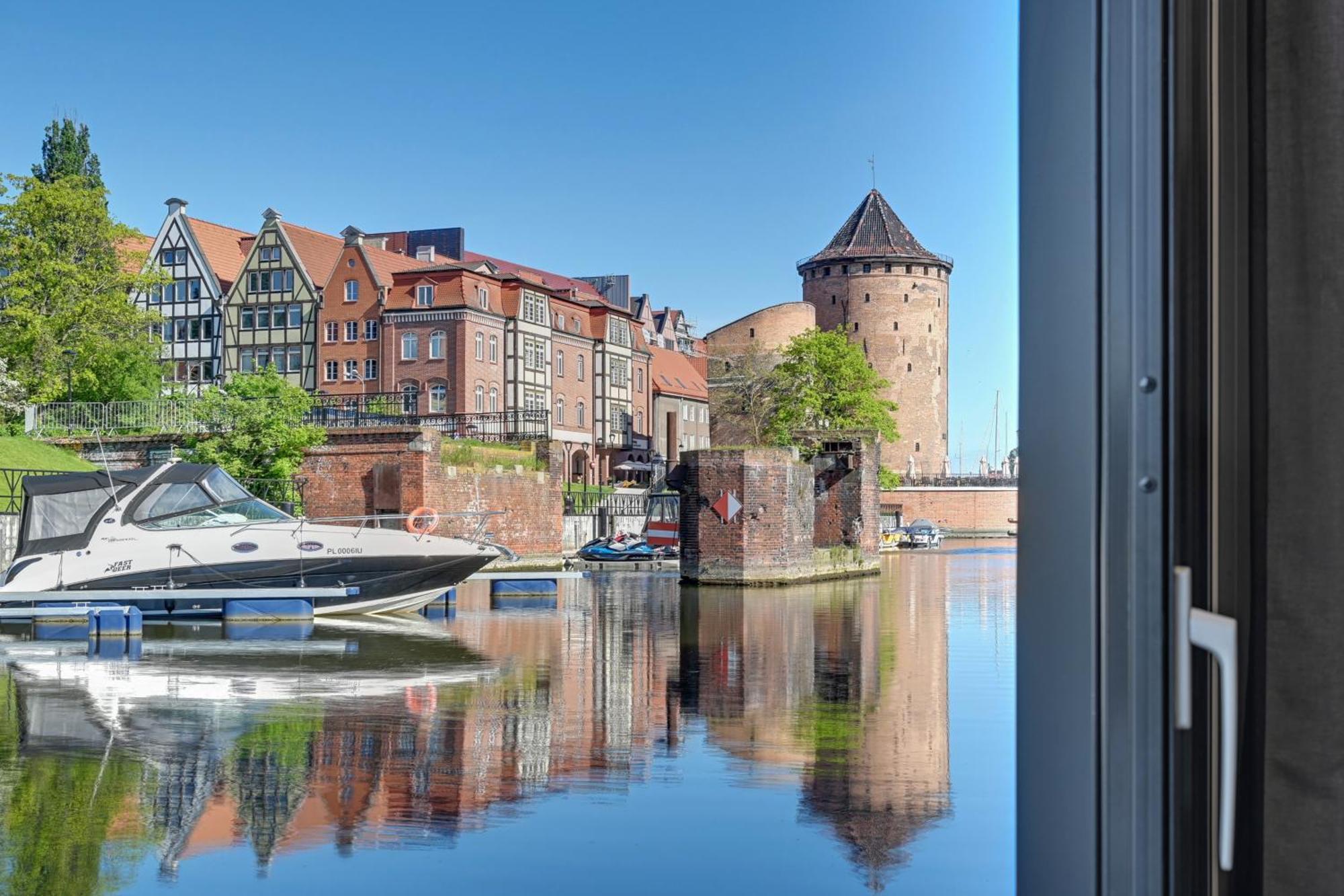 Domy Na Wodzie - La Mare Motlava Houseboats With Sauna By Downtown Apartments Gdańsk Værelse billede