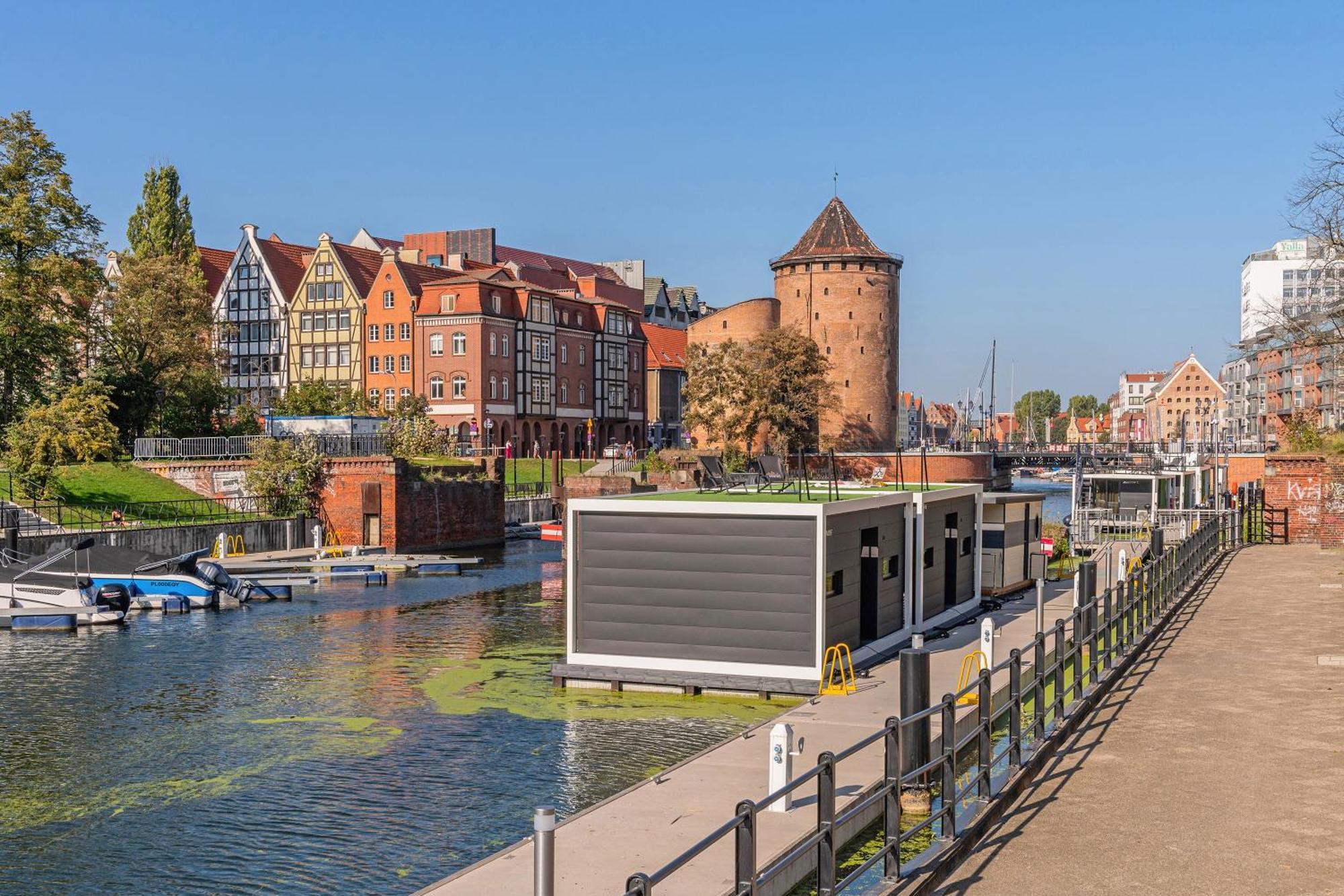 Domy Na Wodzie - La Mare Motlava Houseboats With Sauna By Downtown Apartments Gdańsk Værelse billede