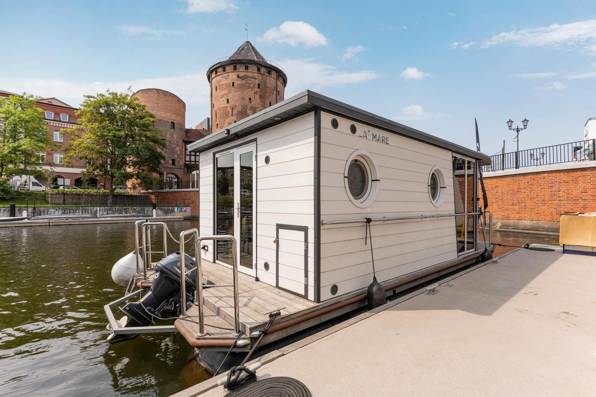 Domy Na Wodzie - La Mare Motlava Houseboats With Sauna By Downtown Apartments Gdańsk Værelse billede